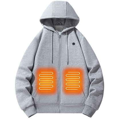milwaukee heated hoodie gray